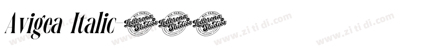 Avigea Italic字体转换 Avigea Italic字体转换